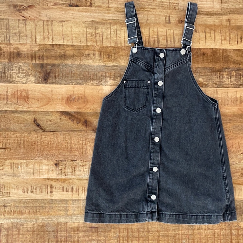 Black Denim Jumper Dress